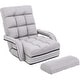 preview thumbnail 8 of 16, Adjustable 6-Position Floor Chair Folding Lazy Gaming Sofa Grey