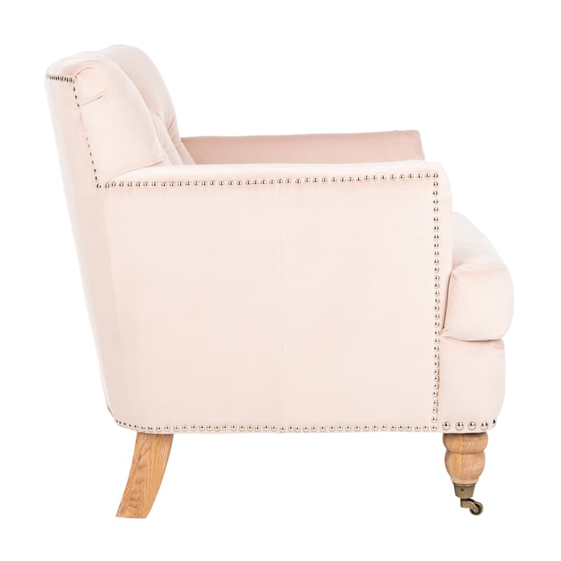 SAFAVIEH Tori Antiqued Tufted Club Chair - 28" x 34.4" x 32.7". - 28"W x 34"D x 33"H