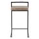 preview thumbnail 5 of 15, Porch & Den Forrest Black Stackable Fully Welded Counter Stool (Set of 3)