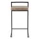 preview thumbnail 67 of 72, Porch & Den Forrest Contemporary Black Stackable Fully Welded Counter Stool (Set of 2)