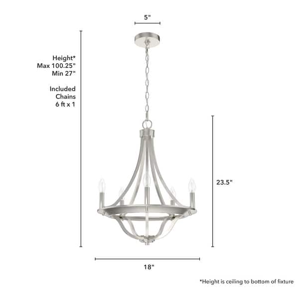 dimension image slide 0 of 6, Hunter Perch Point Chandelier, Wheel, Candle, Dining Room, Entry, Modern Rustic, Industrial
