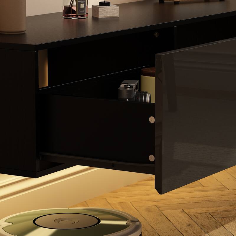 Floating TV Stand Wall Mounted with LEDsTV Stand Floating TV Cabinet
