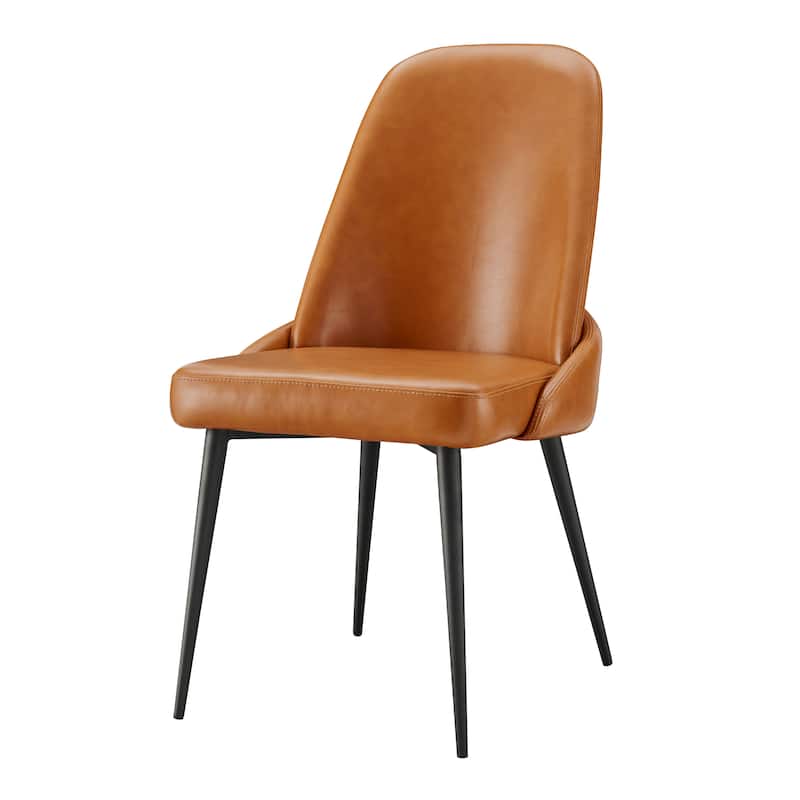 NPD Furniture Elodie Faux Leather Dining Side Chair (Set of 2)