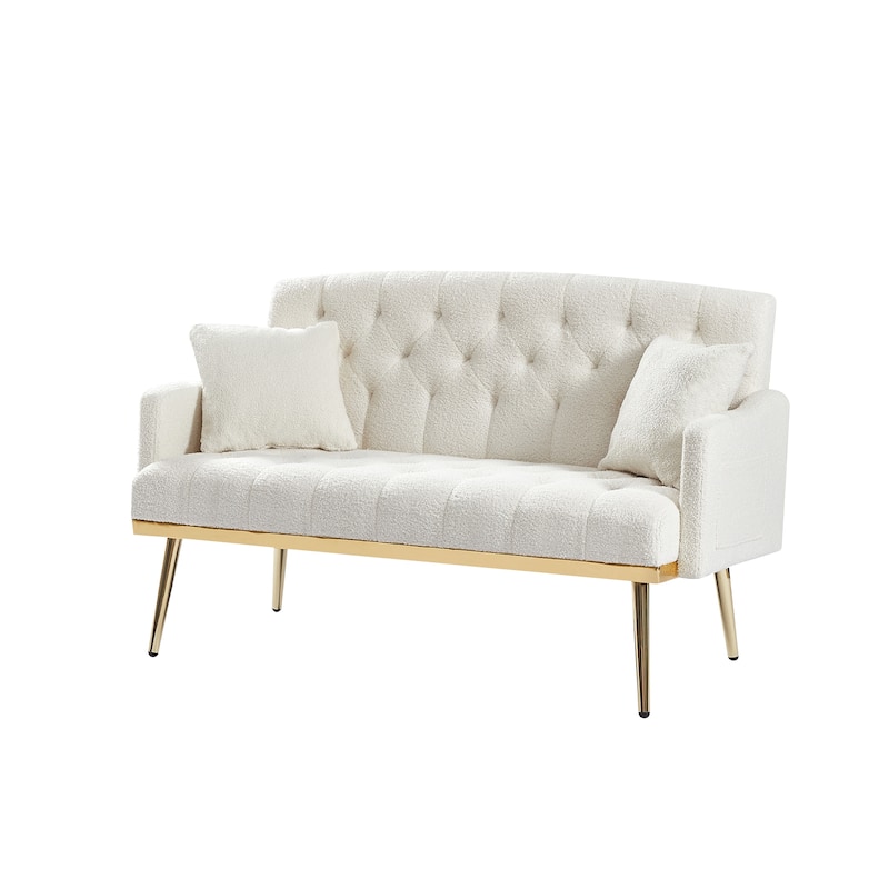 teddy fabric 2-seater sofa