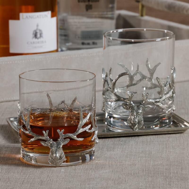 St. Anton Pewter & Glass Rock Glass