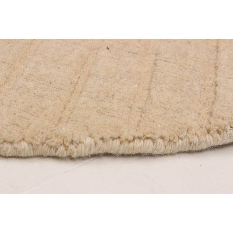 Kashkuli Gabbeh Beige Rug 4'0" x 4'0" - 4'0 x 4'0