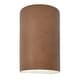 preview thumbnail 17 of 45, Justice Design Ambiance - Large Cylinder Wall Sconce - Closed Top - Replaceable Bulb Terra Cotta