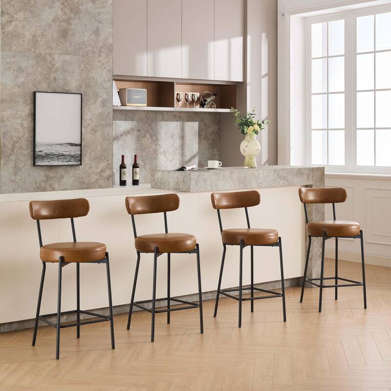 27" Modern Counter Stools Set of 2