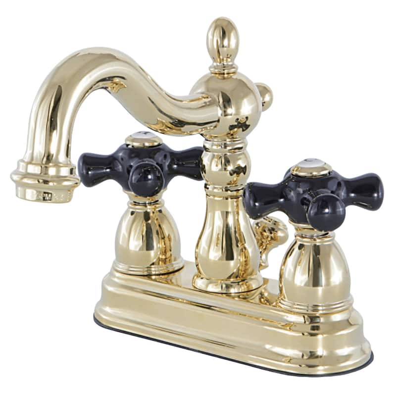 Kingston Brass Duchess 1.2 GPM Centerset Bathroom Faucet with Pop-Up - Polished Brass