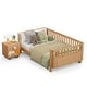 preview thumbnail 5 of 41, Toddler Low-profile Bed with Fences Headboard Footboard and Removable Side Rails for Kids, Girls and Boys Wooden Daybed