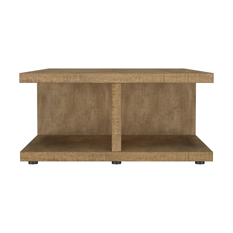 Square Engineered Wood Cocktail Coffee Table in Mango