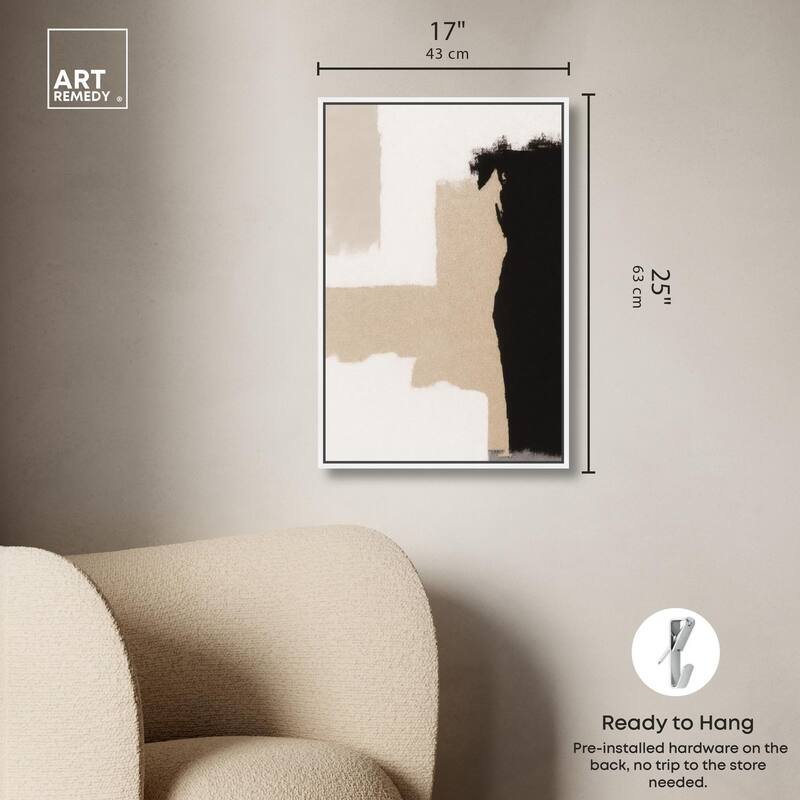 Earth and Ink III Canvas by Art Remedy