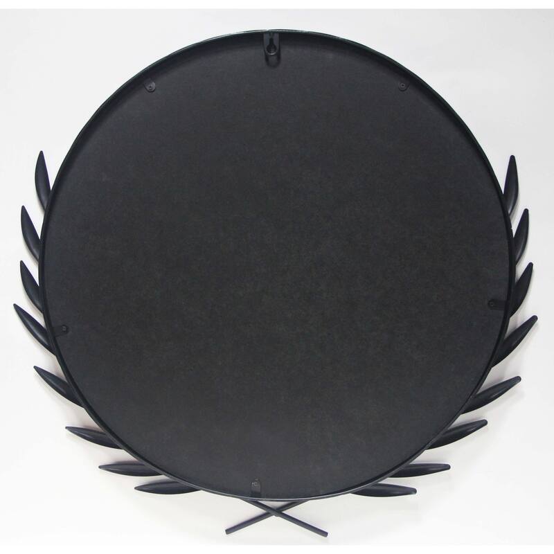 Emperor Traditional Round 22 inch Decorative Wall Mirror - 22 x 2 x 21