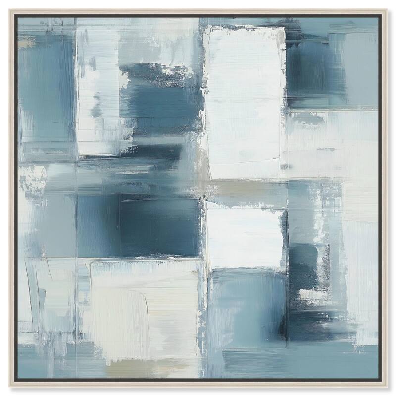 Driftwood Hues I Canvas by Art Remedy - Silver - 20" x 20"