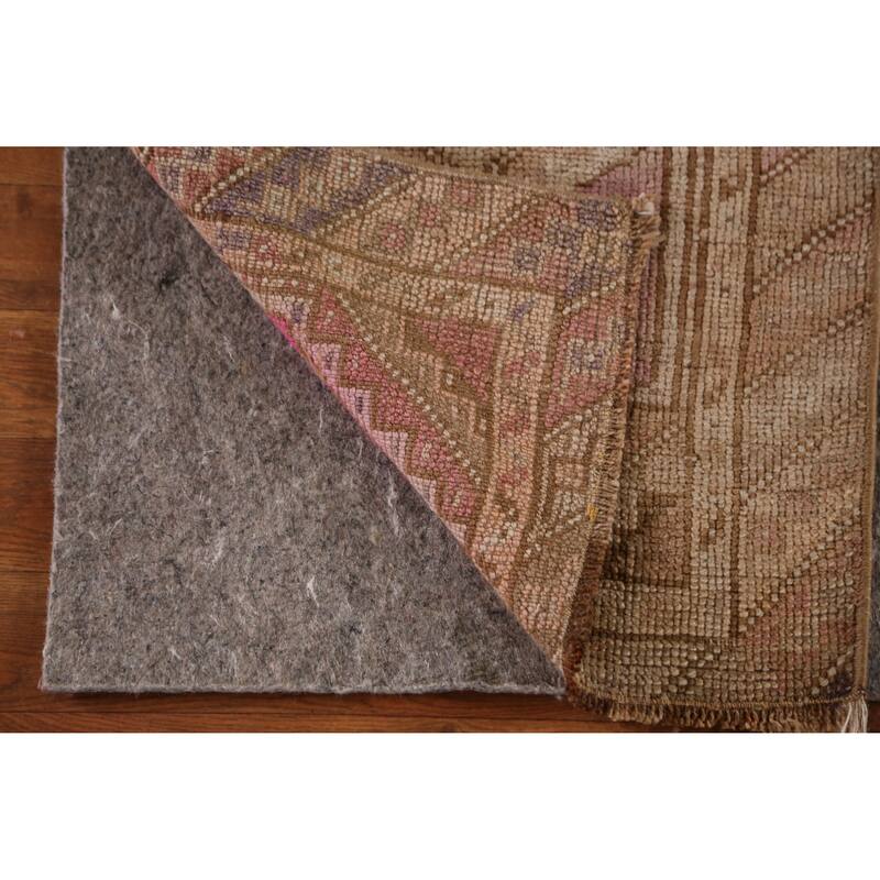 Hand Knotted Oriental 100% Wool Carpet Transitional Geometric Purples Anatolian Area Rug - 2' 11'' X 1' 9''