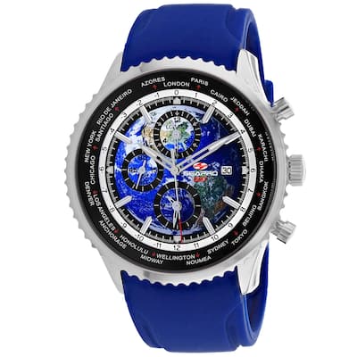 Seapro Men's Meridian World Timer GMT Blue Dial Watch - SP7521 - 6 (36)