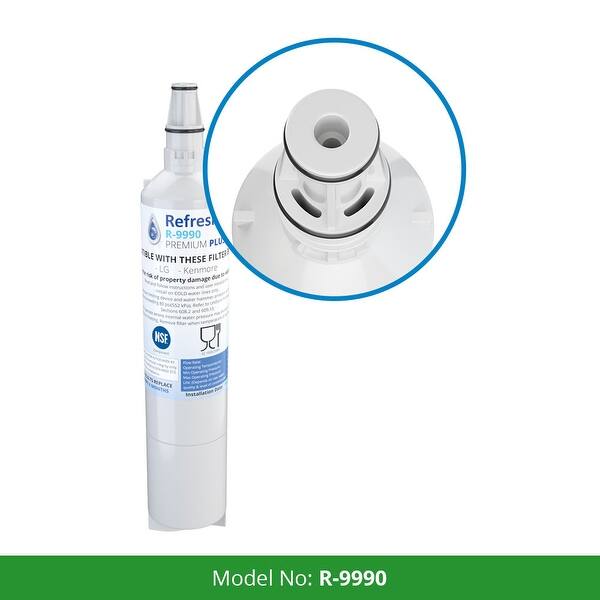 Shop Replacement Water Filter For Lg Lmx25981st Refrigerator Water Filter By Refresh 3 Pack White Overstock 22976038