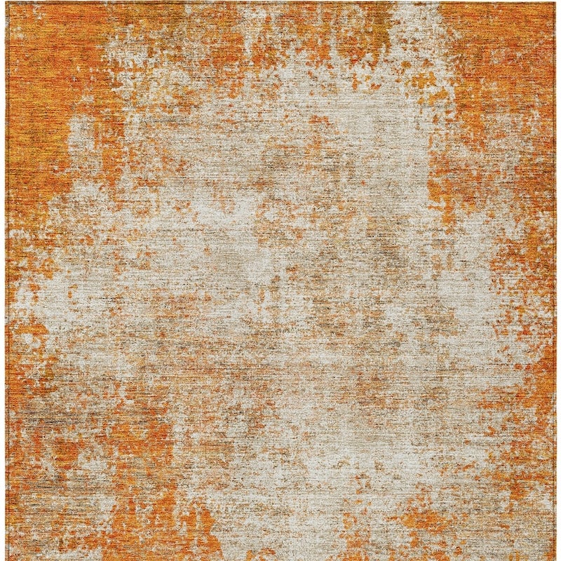 HomeRoots Abstract Transitional Rectangle Outdoor Rug