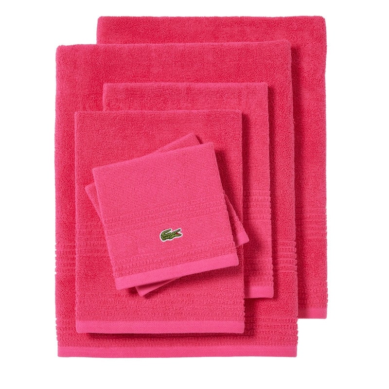 Lacoste Grand Slam 6-Piece Premium Towel Set - Magenta
