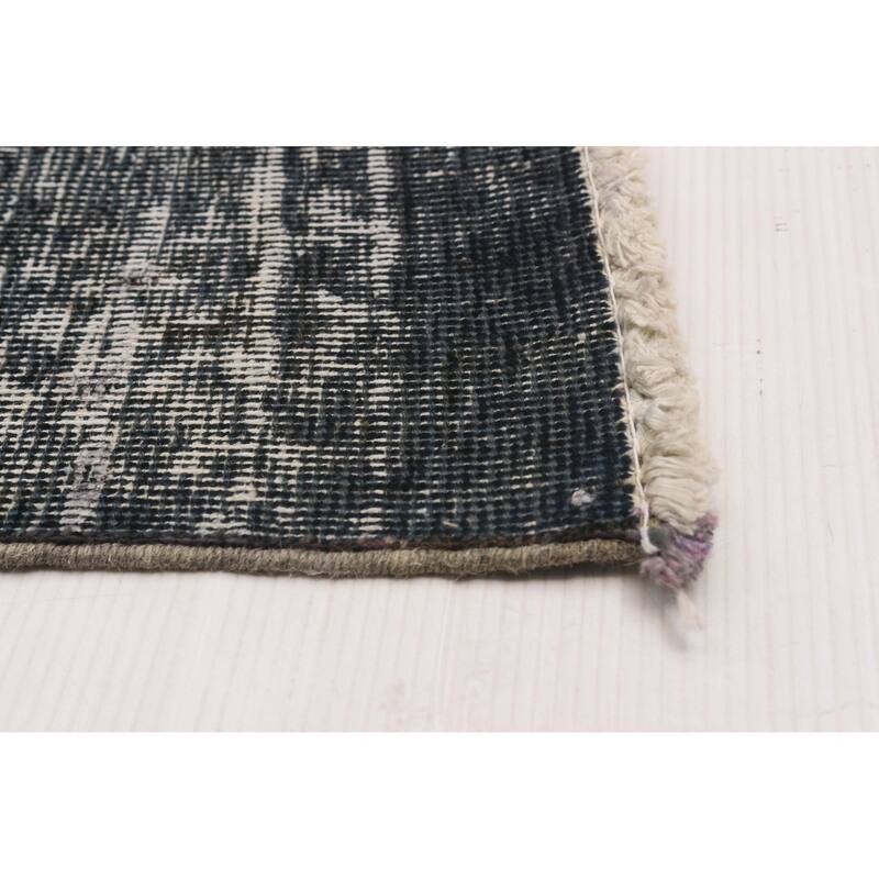 ECARPETGALLERY Hand-knotted Color Transition Dark Grey Wool Rug - 9'8 x 10'10