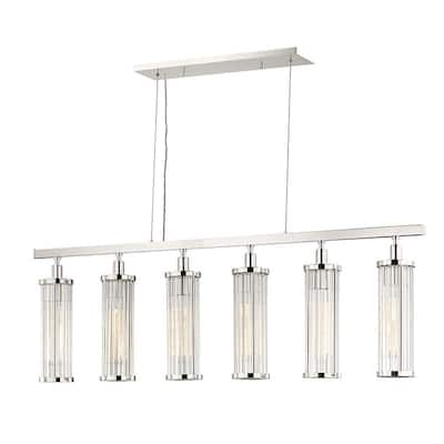 Hudson Valley Lighting Marley 6 Light 47" Wide Linear Chandelier