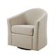 preview thumbnail 40 of 92, Modern Upholstered Swivel Barrel Chair Living Room Accent Chair