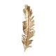 preview thumbnail 8 of 16, Gold Polystone Large Metallic Feather Bird Wall Decor