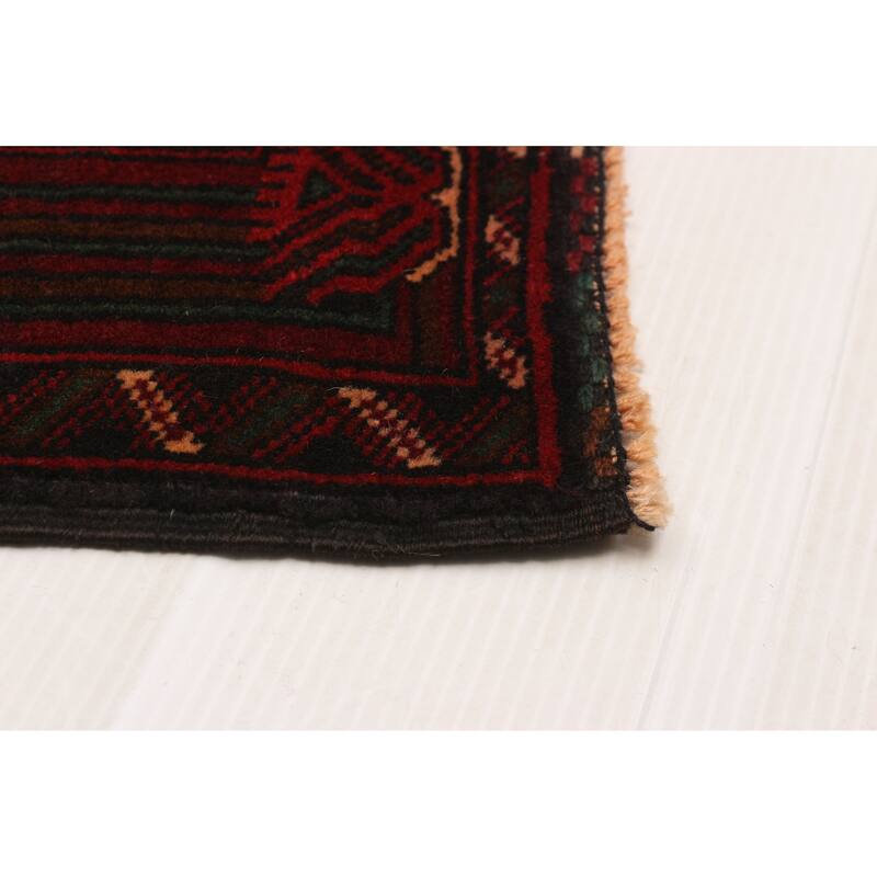 Teimani Burgundy Rug 3'7" x 6'7" - 3'7 x 6'7