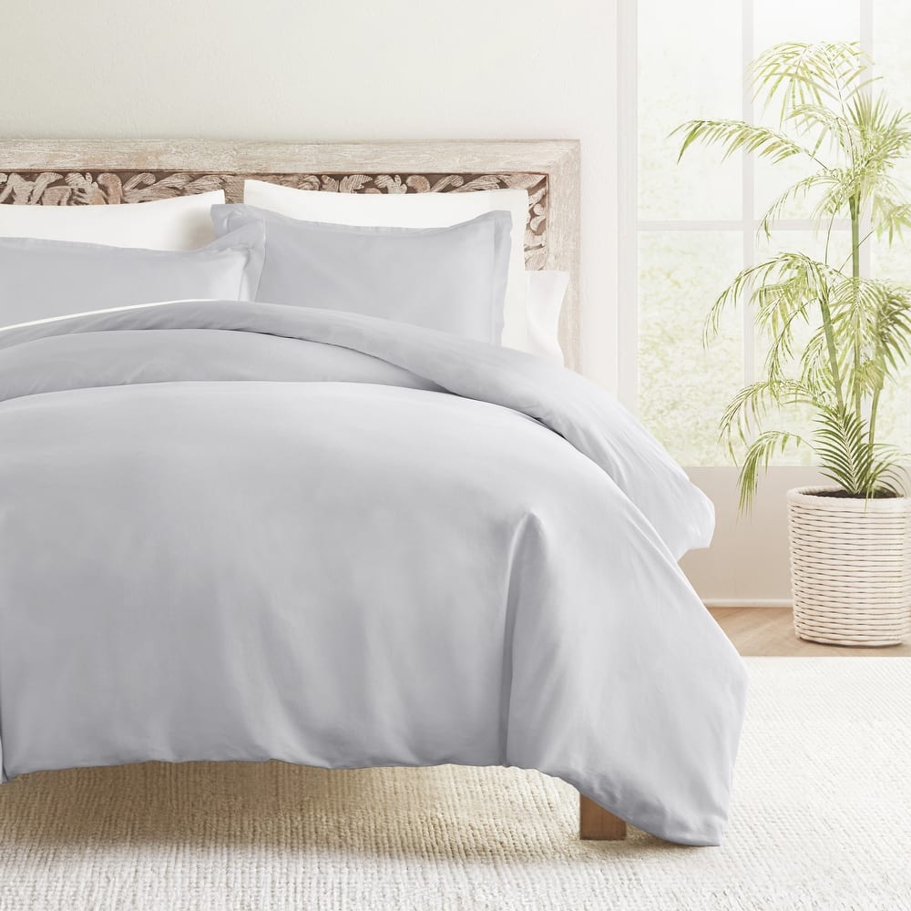 Solid Cotton Duvet Cover Set