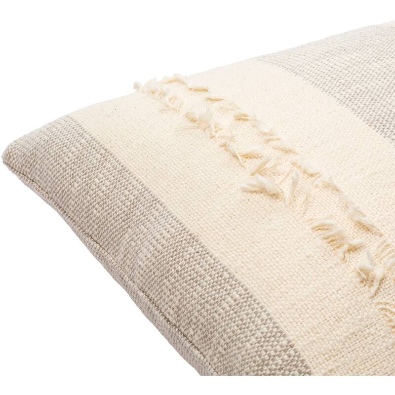 Roberta Striped Farmhouse Throw Pillow