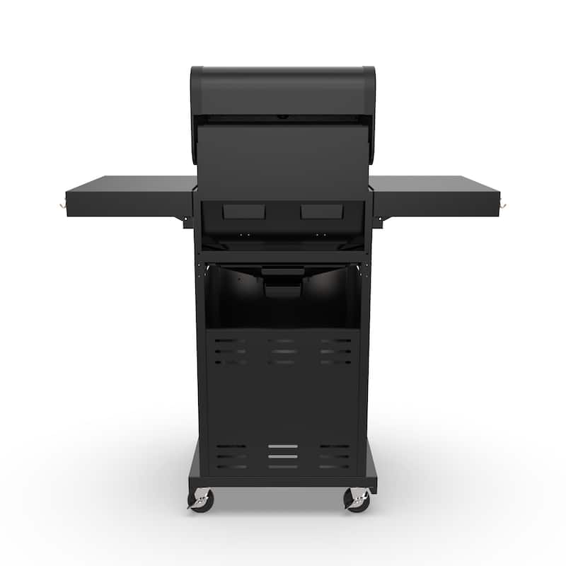 Permasteel 2-Burner Propane Gas Grill with Foldable Side Shelves