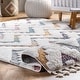preview thumbnail 9 of 9, Nuloom Rumi High-Low Chevron Kids Tassel Area Rug
