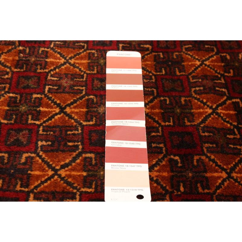 ECARPETGALLERY Hand-knotted Teimani Red Wool Rug - 3'3 x 6'1