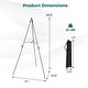 preview thumbnail 3 of 8, Gymax 6-Pack Tripod Display Easels w/Movable Card Slots Anti-slip Foot