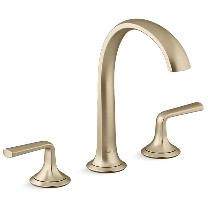 Kallista Script Widespread Sink Faucet with Arch Spout and Lever