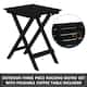 VEIKOUS Wood 3-piece Outdoor Rocking Chair and Folding Table Set