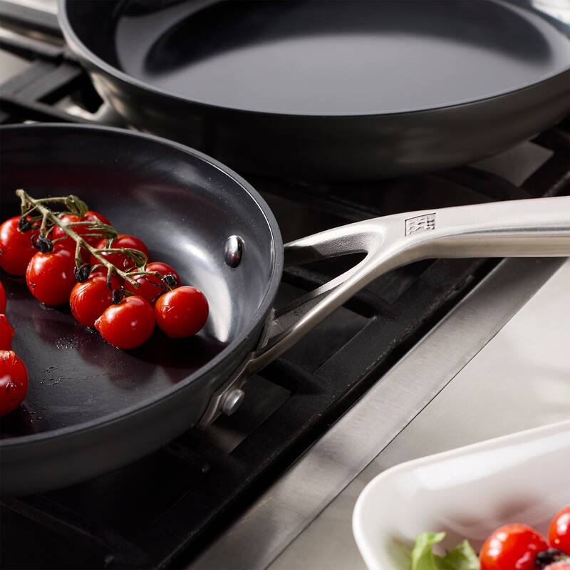 ZWILLING Motion Ceramic Hard Anodized 3-pc Aluminum Nonstick Fry Pan Set - Black - 2-pc