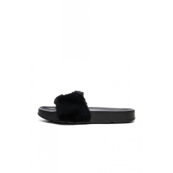 Shop Fila Womens Drifter X Baja East Fur Open Toe Casual Slide