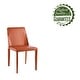 preview thumbnail 17 of 38, Porthos Home Fei Dining Chairs Set of 2, Bridle Leather and Steel