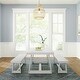 preview thumbnail 24 of 33, Farmhouse 72-inch Rectangle Dining Table Set with Benches