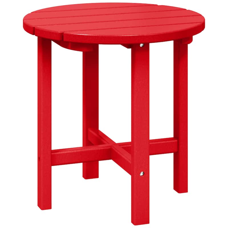 Polytrends Altura Eco-friendly All Weather Round 18" Side Table