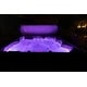 preview thumbnail 8 of 13, Buenospa New York 6 - Person 49 - Jet Hot Tub, Ice White, Gray with Ozone and LED Lights - Sterling Silver - 85 x 85 x 35