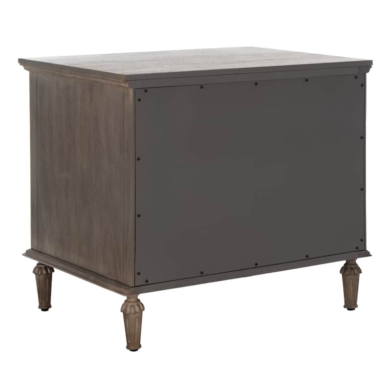 SAFAVIEH Couture Firyal 3-Drawer Wood Nightstand