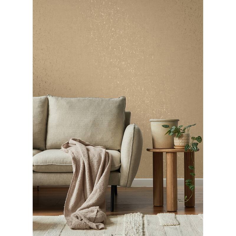 Advantage Callie Light Brown Concrete Wallpaper