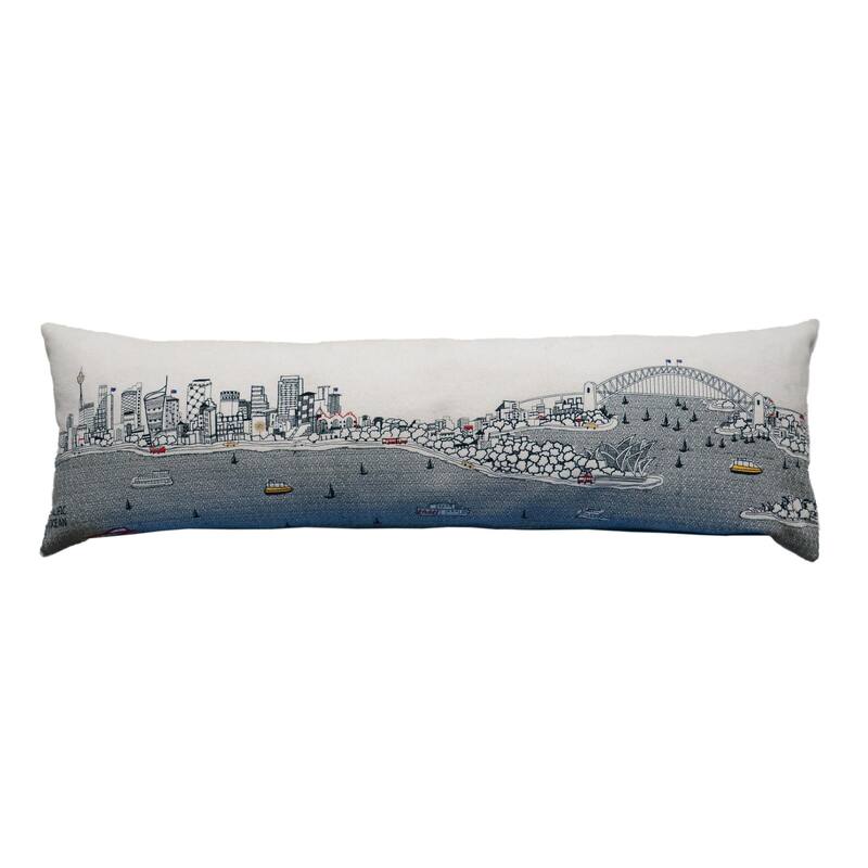 14" X 46" Cream Wool Zippered Pillow