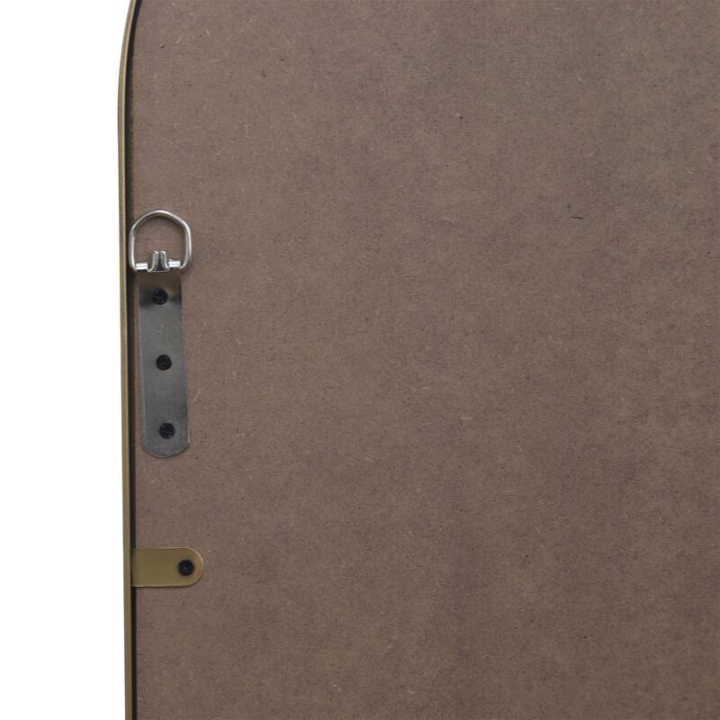 43x24 Inch Ornate Arch Wall Mirror Metal Framed Mirror