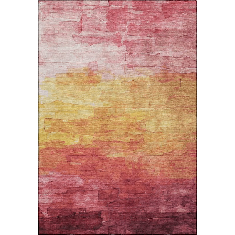 Premium Washable Super Soft Ombre Brushstrokes Mayfield Rug