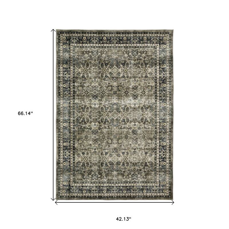 HomeRootsOriental Traditional Rectangle Area Rug