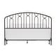 preview thumbnail 5 of 13, Hillsdale Furniture Riverbrooke Metal Arch Scallop Headboard with Frame, Bronze