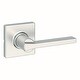 preview thumbnail 1 of 2, Kwikset Casey Passage Door Lever Set with Square Rose Satin Nickel